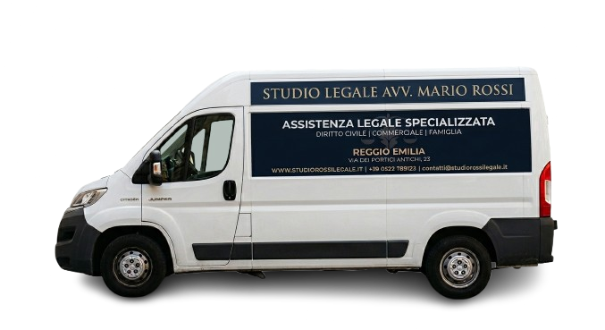 Furgone con pubblicità